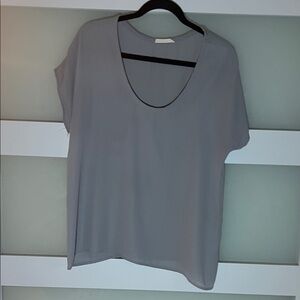 Lush Gray Short Sleeve Top